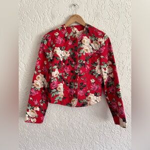 RARE Vintage 90s / Y2K Military Cottagecore Prairie Button Jacket